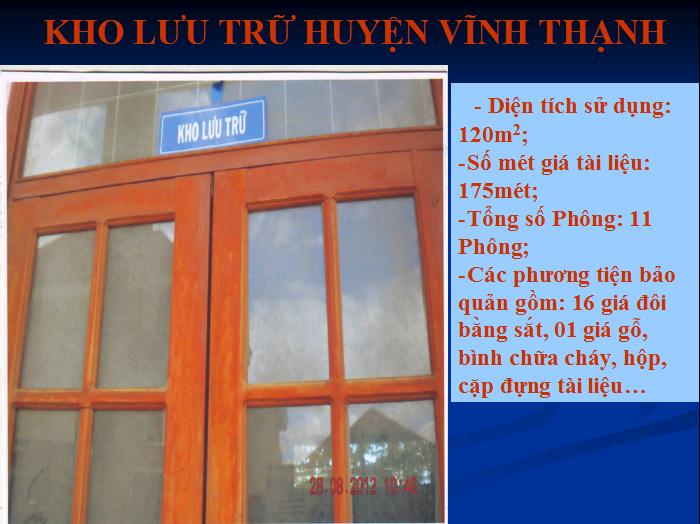 21 BÌNH ĐỊNH TỔ CHỨC LƯU TRỮ CẤP HUYỆN