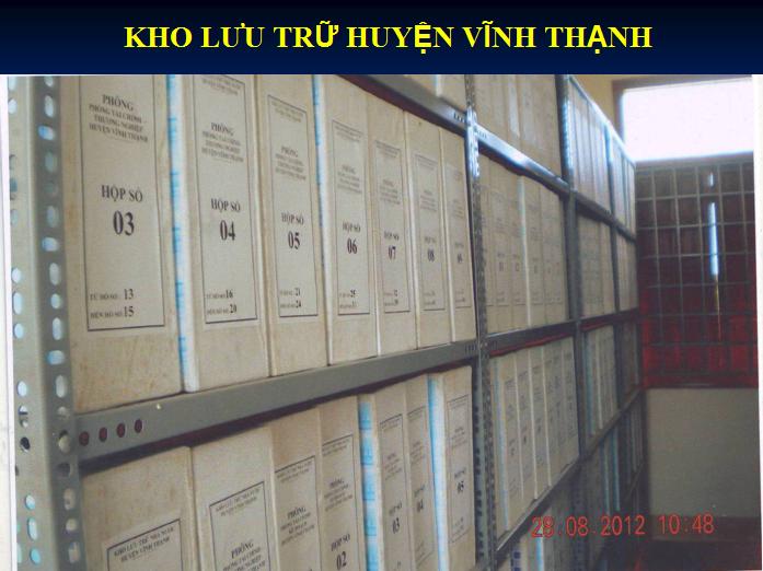 22 BÌNH ĐỊNH TỔ CHỨC LƯU TRỮ CẤP HUYỆN