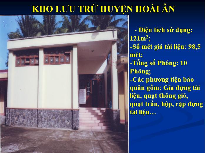 31 BÌNH ĐỊNH TỔ CHỨC LƯU TRỮ CẤP HUYỆN