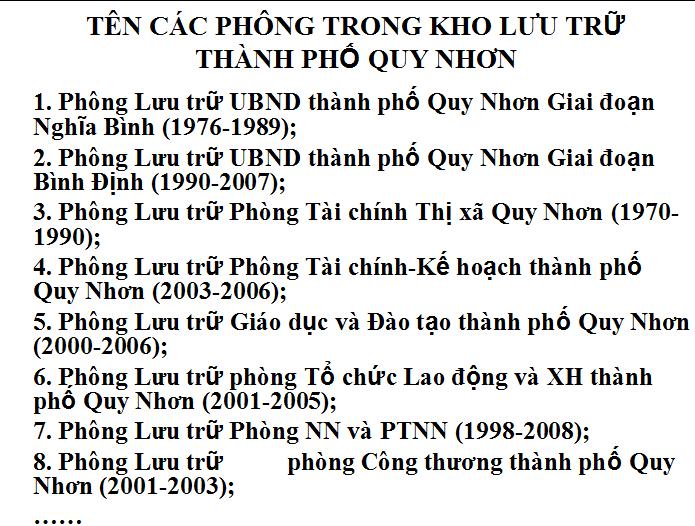 4-5 BÌNH ĐỊNH TỔ CHỨC LƯU TRỮ CẤP HUYỆN