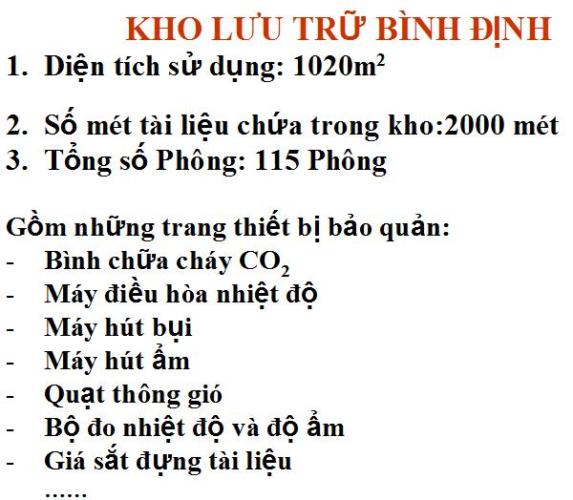 43 BÌNH ĐỊNH TỔ CHỨC LƯU TRỮ CẤP HUYỆN