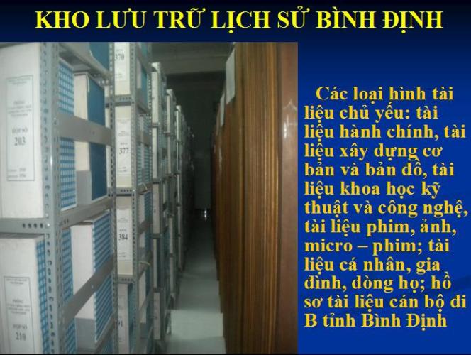 46 BÌNH ĐỊNH TỔ CHỨC LƯU TRỮ CẤP HUYỆN