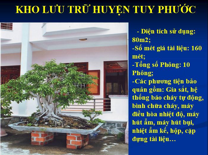 9-1 BÌNH ĐỊNH TỔ CHỨC LƯU TRỮ CẤP HUYỆN
