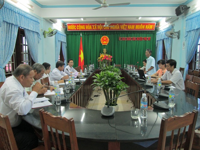 SỞ NỘI VỤ KIỂM TRA CÔNG TÁC VĂN THƯ, LƯU TRỮ TẠI MỘT SỐ SỞ VÀ 11 HUYỆN, THỊ XÃ, THÀNH PHỐ